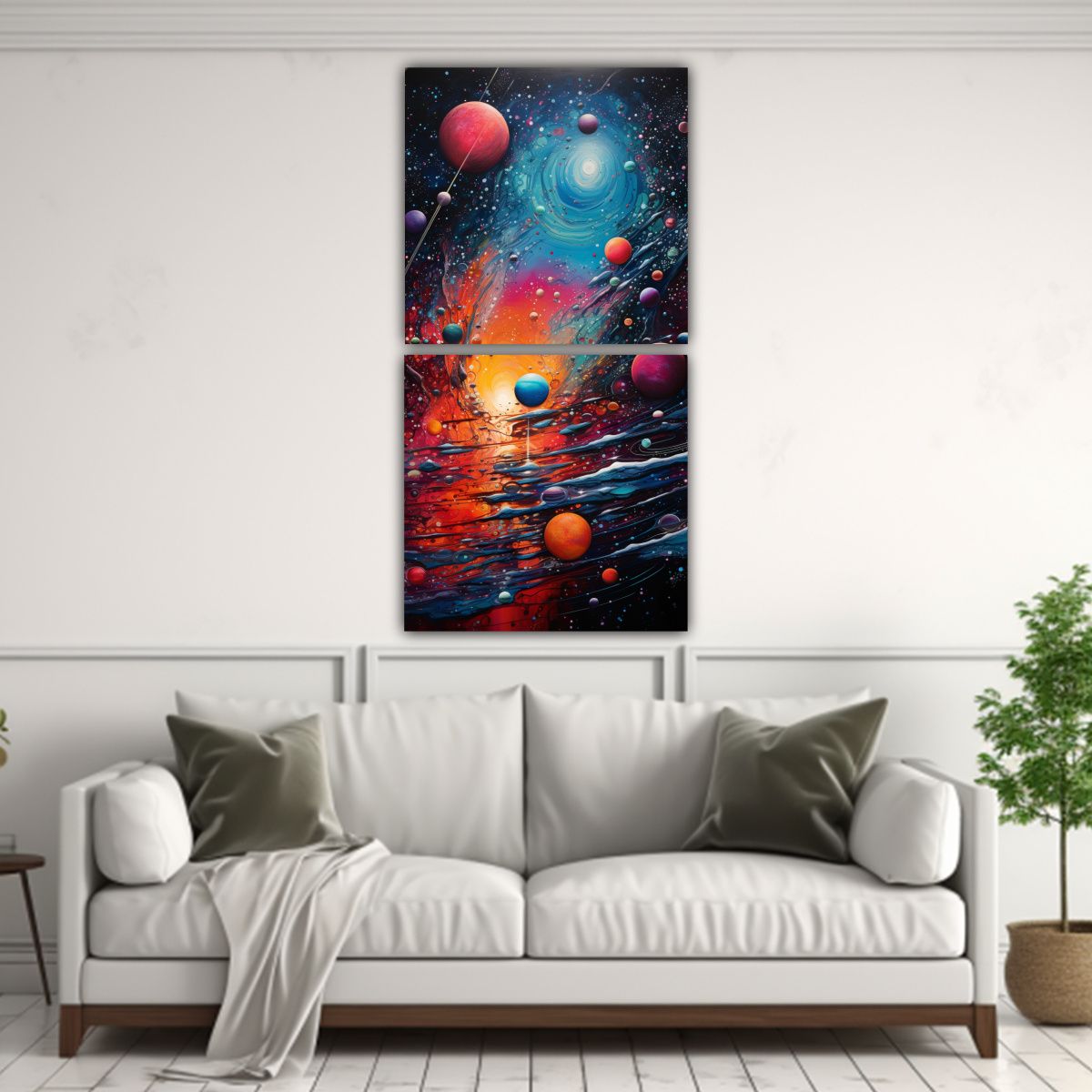 GENERICO - Pinturas Decorativas De Arte Gráfico Abstracto 50x100 Cm