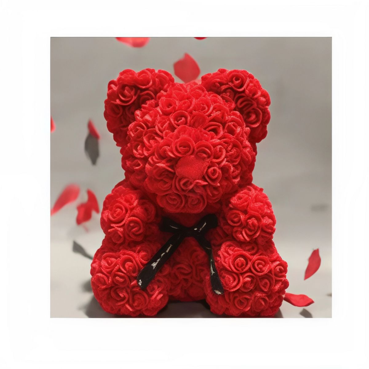 MOVI - Oso de Rosas Rojo  Regalo Decorativo Elegante y Duradero