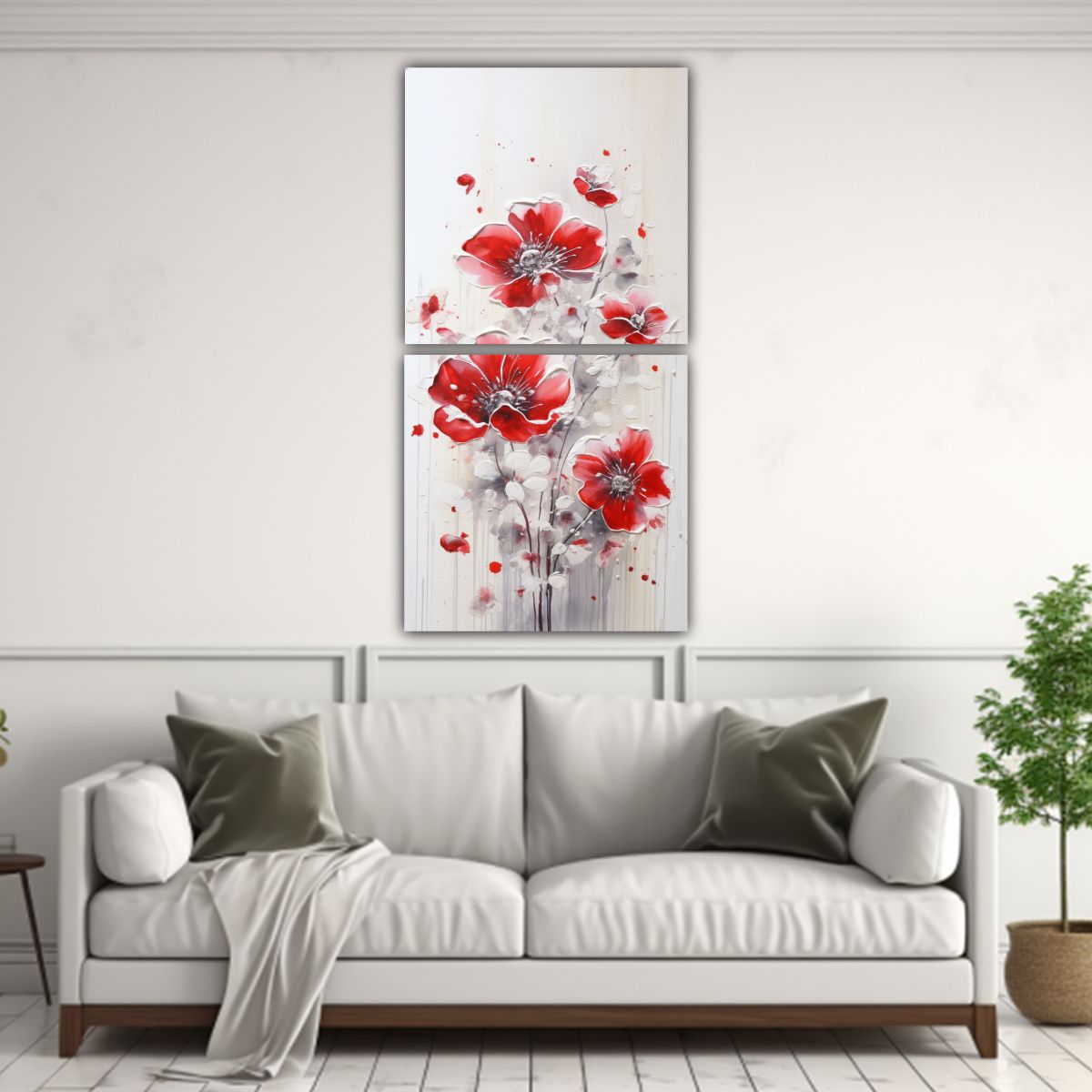 GENERICO - Cuadros Galería Inspiración En Acuarela Sobre 50x100 Cm