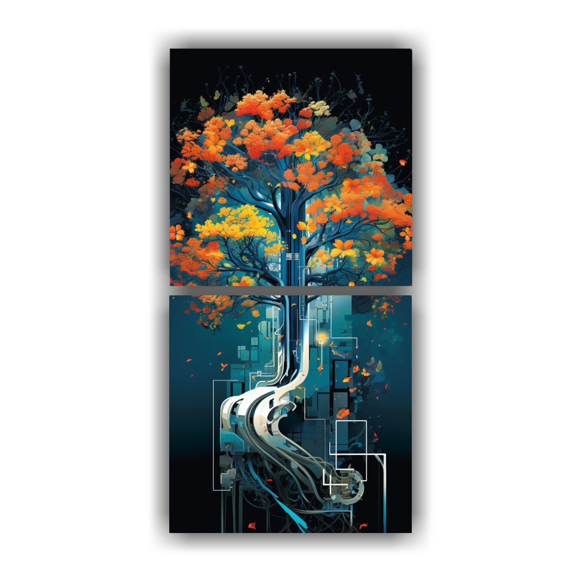 GENERICO - Artes Impresas Época Abstracta Fusión 60x120 Cm