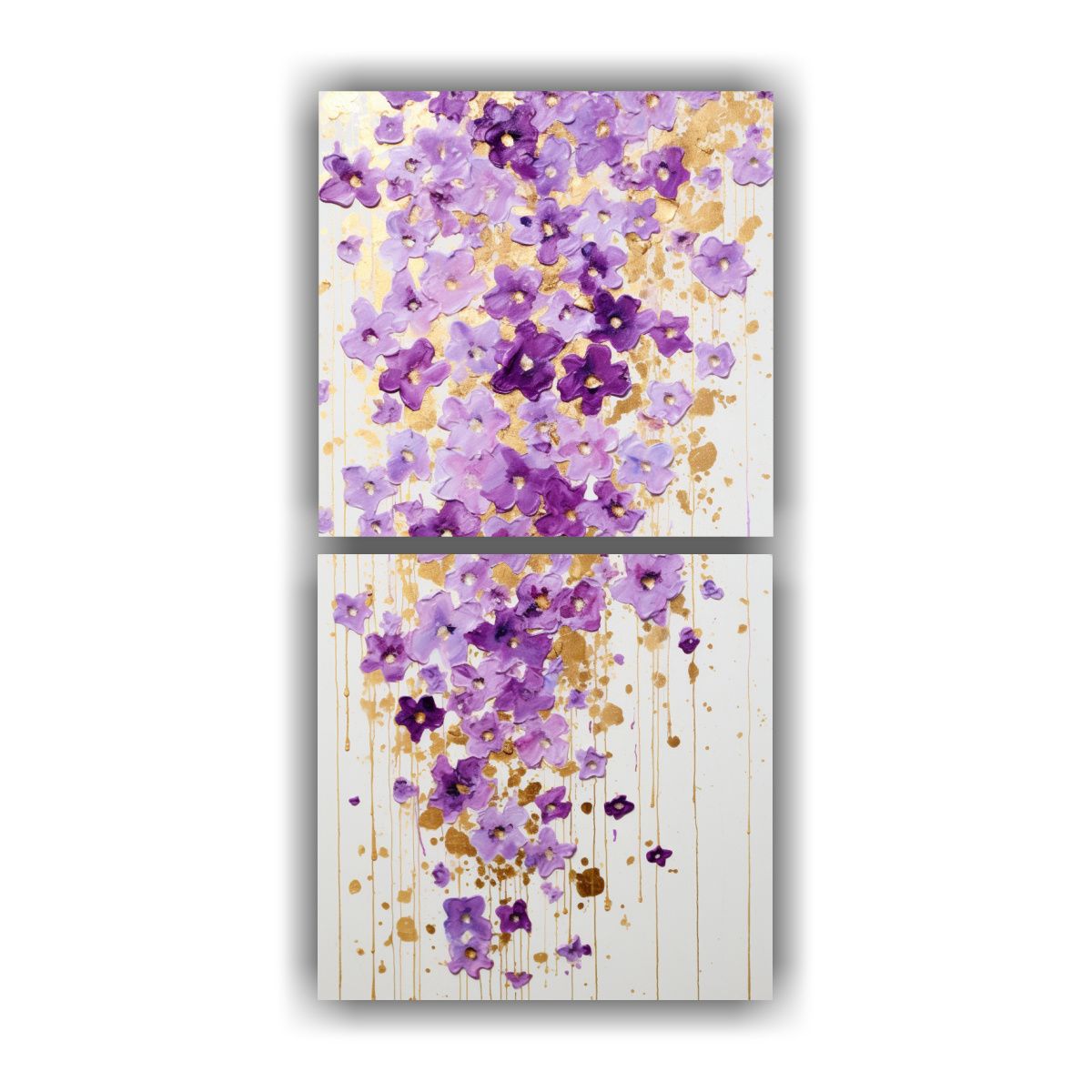 GENERICO - Cuadros Belleza Abstracta En Acrílico Sobre 20x40 Cm