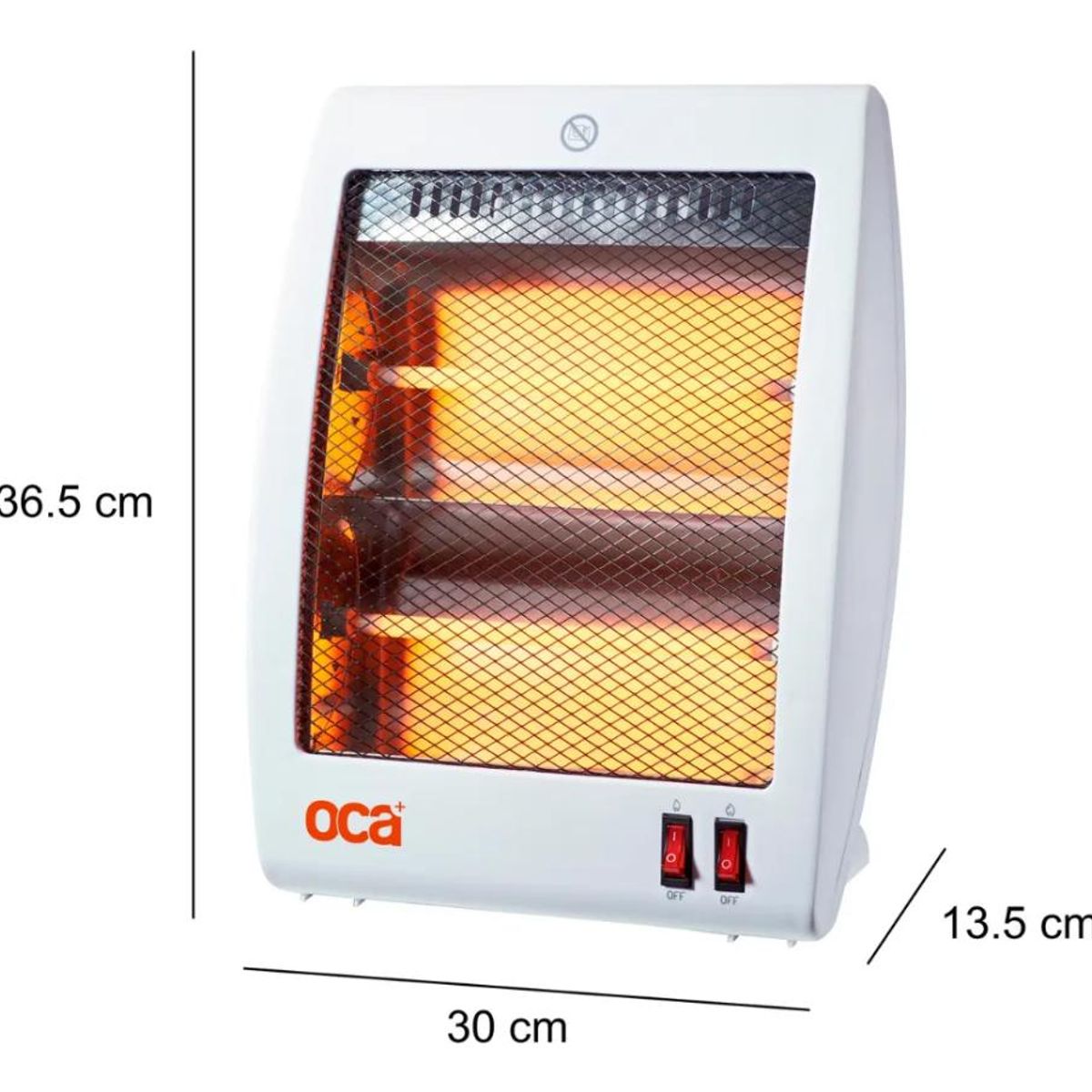 GENERICO - ESTUFA CALEFACTOR CUARZO OCA 800W BCO
