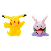 Set de 2 figuras de entre 5 a 8 cm pokémon - pikachu + goomy