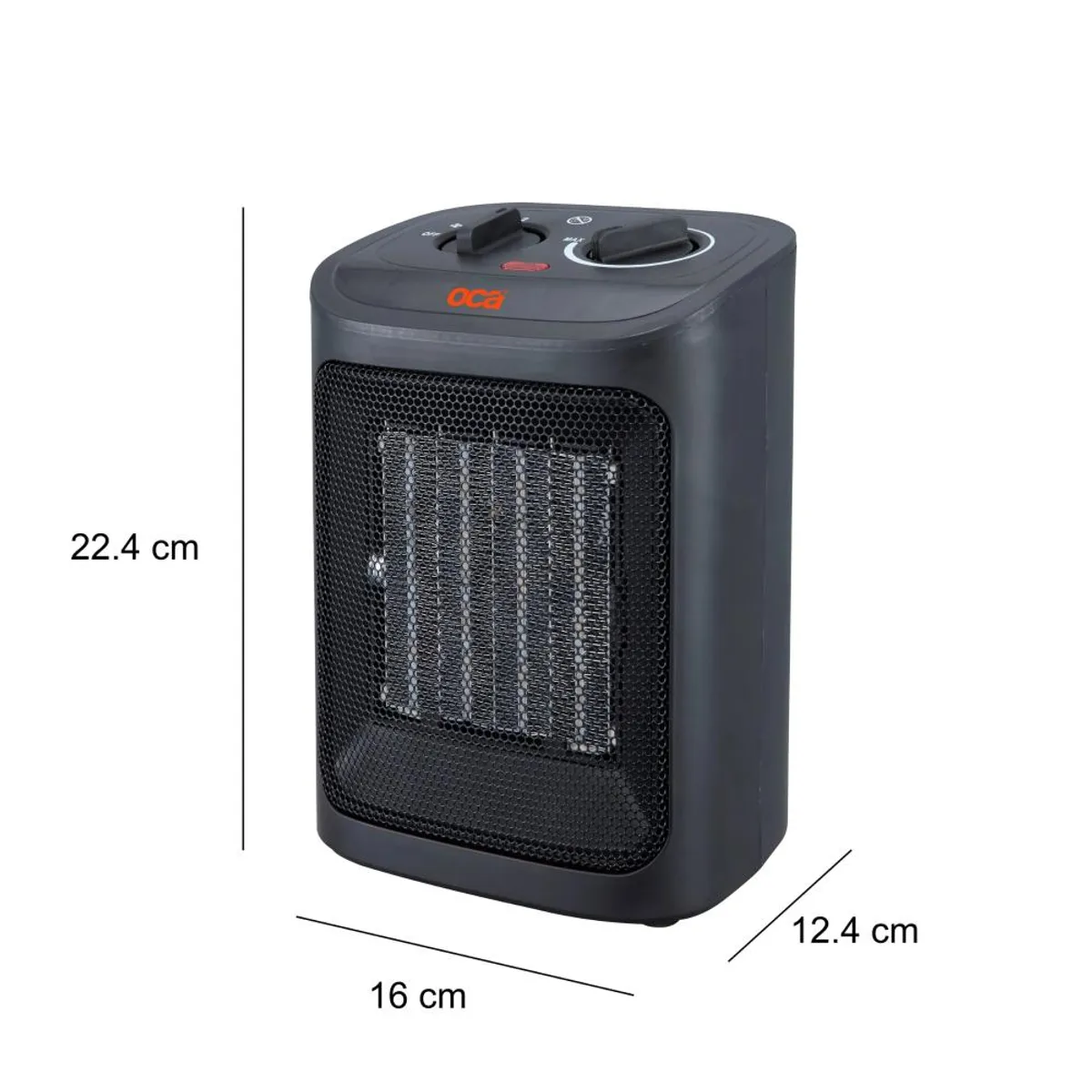 GENERICO - ESTUFA CALEFACTOR OCA 1800W PTC919 NEGRO