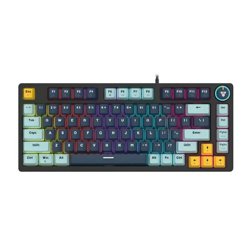 FANTECH - Teclado Gamer Mecánico Fantech MK875V2 ATOM81 Navy Switch Blue