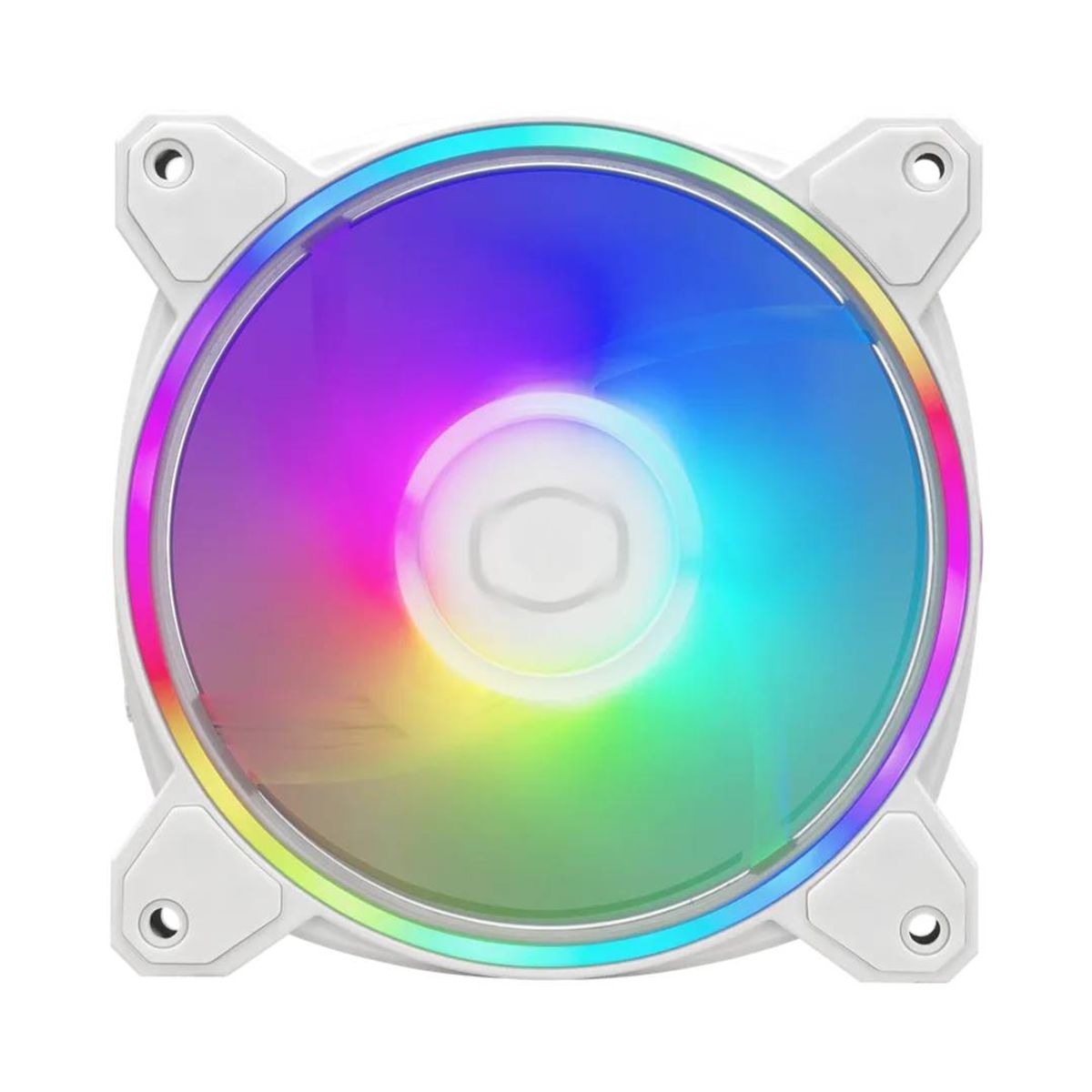 COOLER MASTER - Ventilador Cooler Master MasterFan MF120 Halo2 Blanco