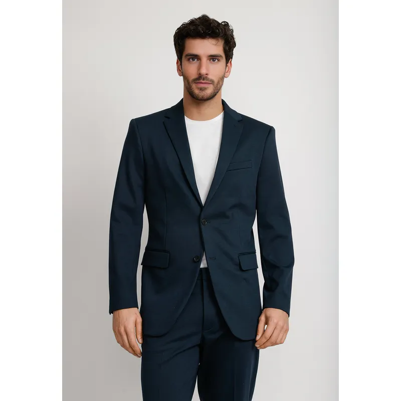 PERRY ELLIS - Chaqueta Formal Hombre Azul Medio