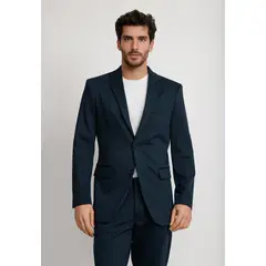 PERRY ELLIS - Chaqueta Formal Hombre Azul Medio 4JRJ4434