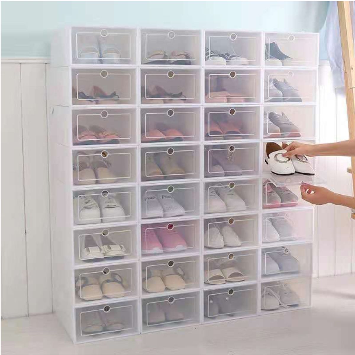 GENERICO - Cajas Organizadoras De Zapatos Cajas Apilables Zapateras