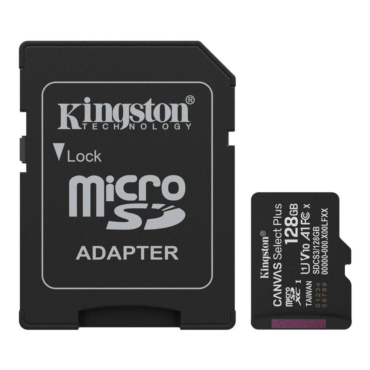 KINGSTON - Memoria MicroSDXC Kingston Canvas Select Plus Gen3, 128GB