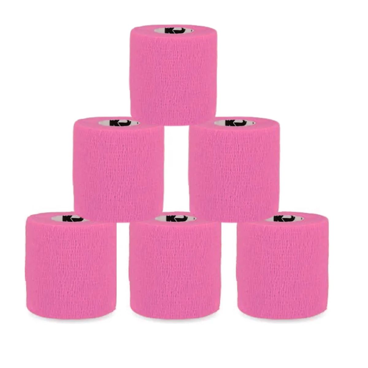 GENERICO - Pack X6 Venda Coban Cinta Para Vendaje Deportes 75mm x 450cm Fucsia