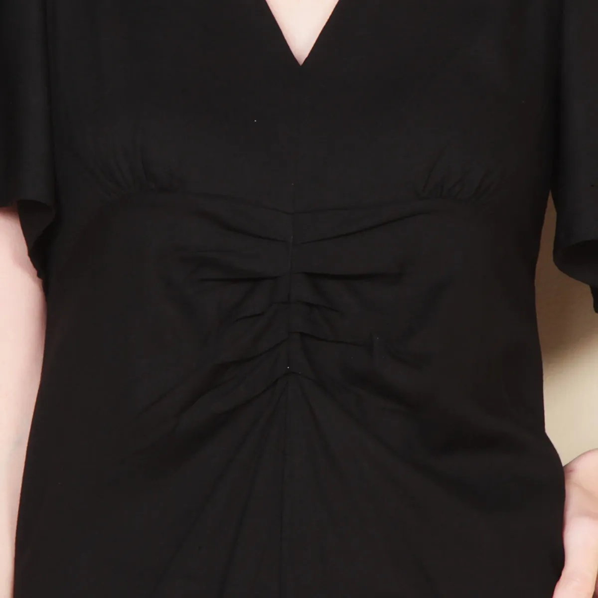 WADOS - VESTIDO MANGA CORTA SOLICO ESCOTE V