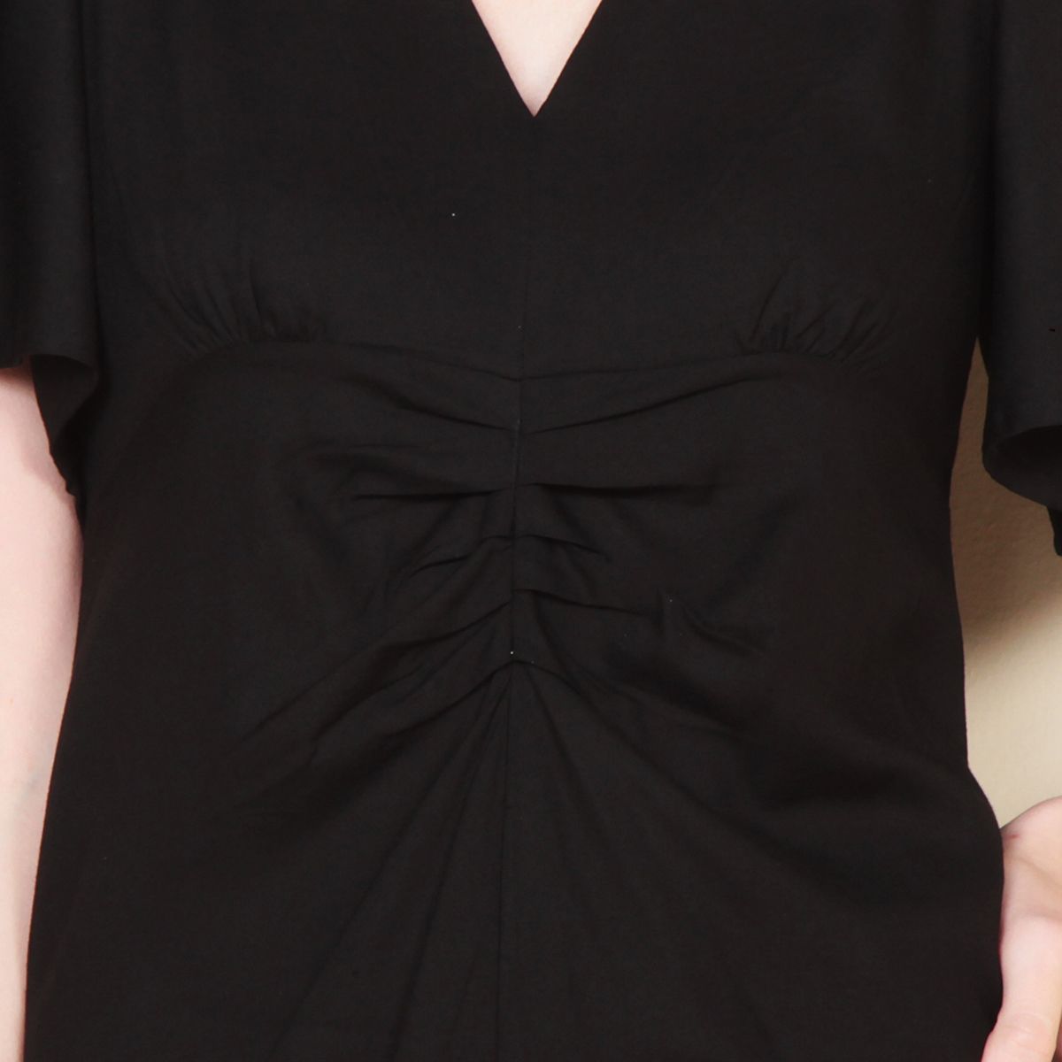 WADOS - VESTIDO MANGA CORTA SOLICO ESCOTE V