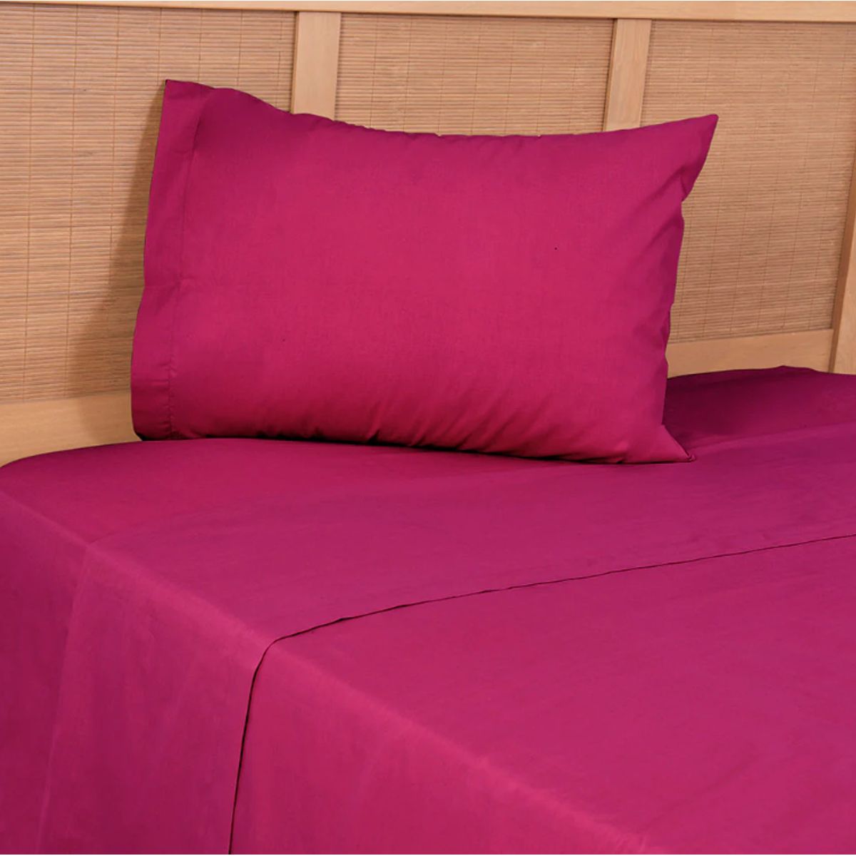MASHINI - Sabanas 1,5 Plaza 144 Hilos Marca Mashini  Fucsia