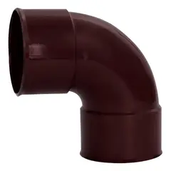 GENERICO - CODO BAJADA PVC 87.5 G. MARRON HEM.-HEM.