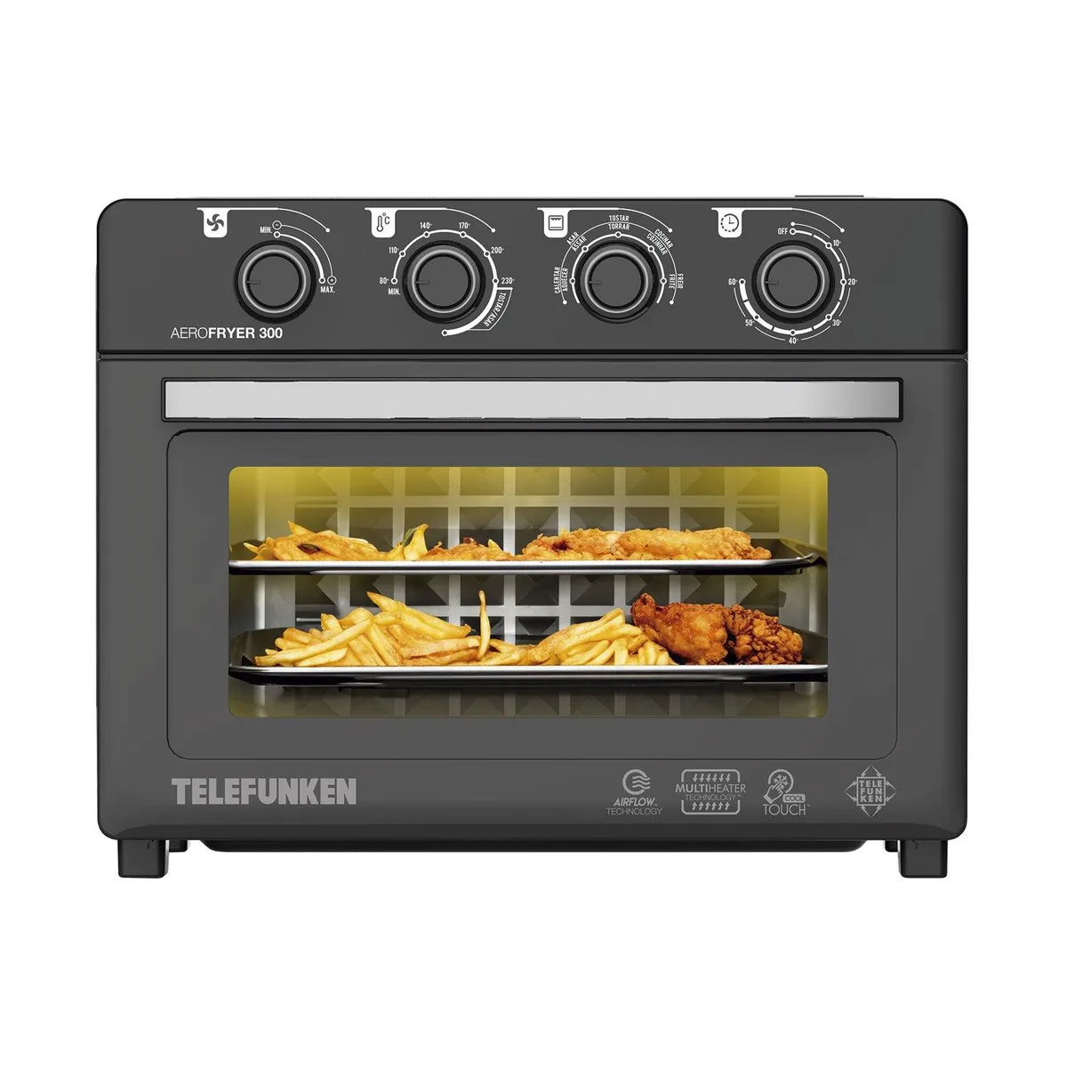 TELEFUNKEN - Horno Freidora de Aire Telefunken 30lts AeroFryer 300