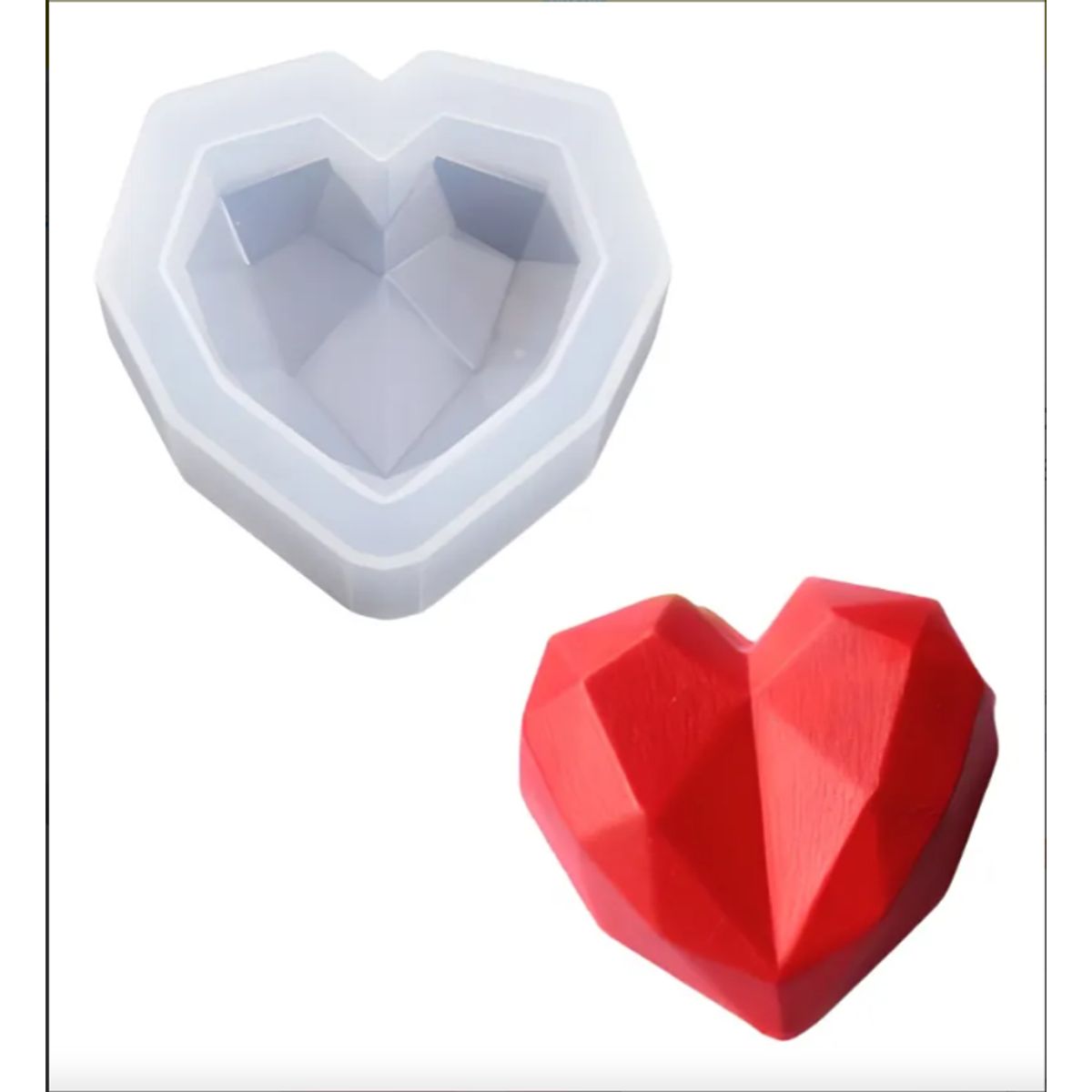 GENERICO - Molde de Silicona Corazón Repostería