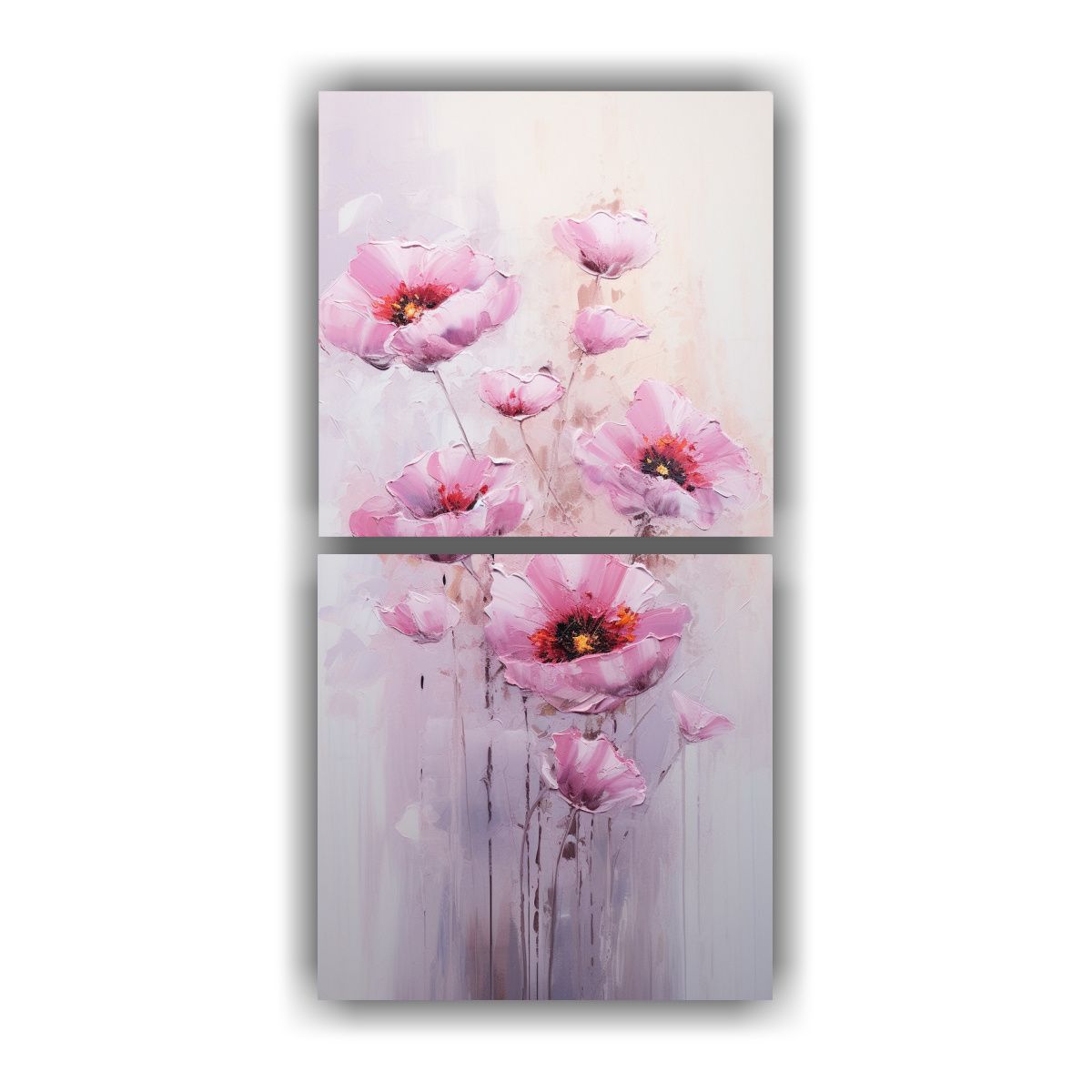GENERICO - Pintura En Lienzo Estilo Clásico De Amapolas 30x60 Cm