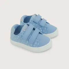 OPALINE - Zapatilla velcro para niña- azul