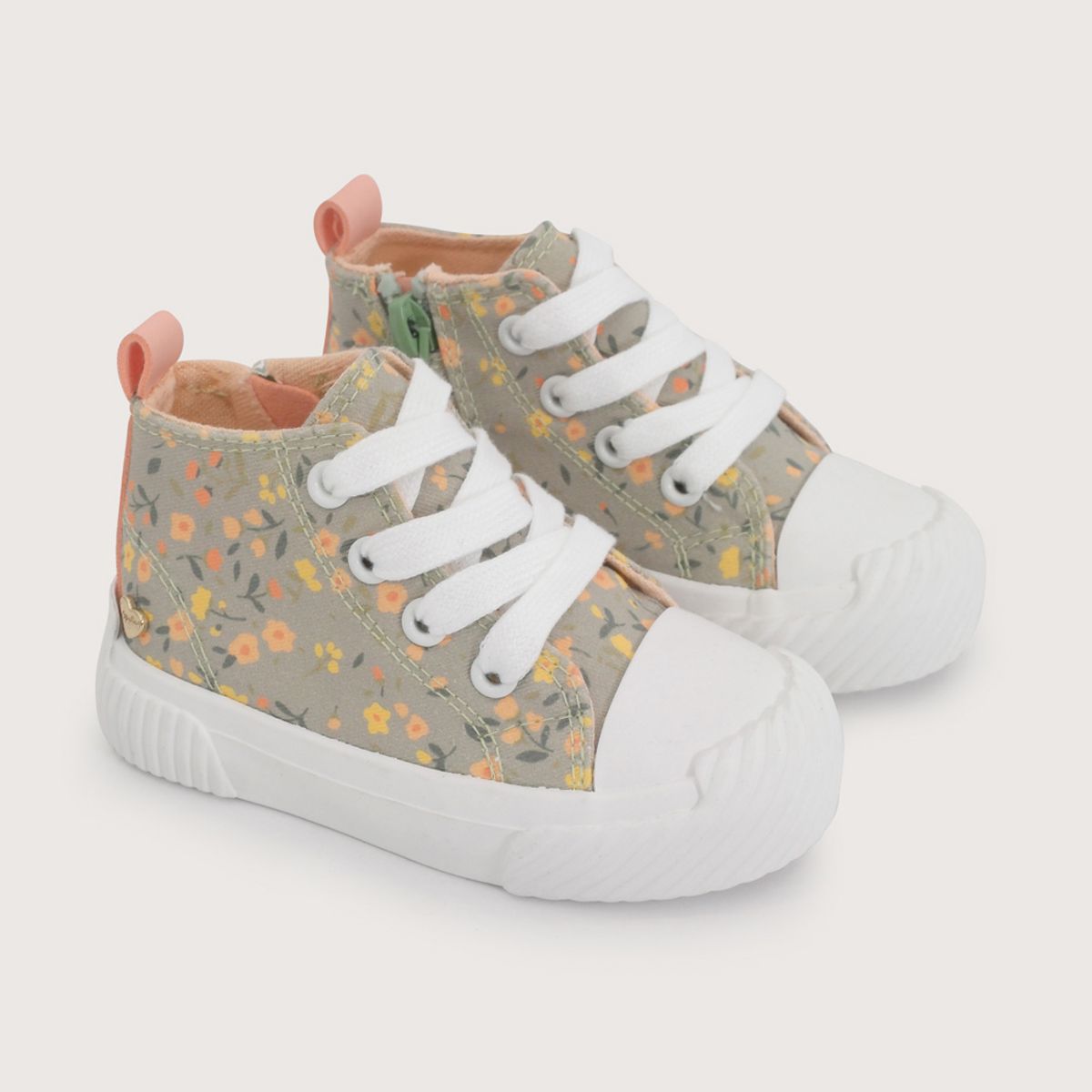 OPALINE - Zapatilla flores para niña - verde