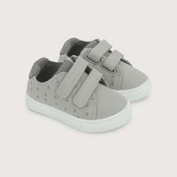 Zapatilla velcro para niño - gris