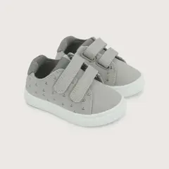 OPALINE - Zapatilla velcro para niño - gris