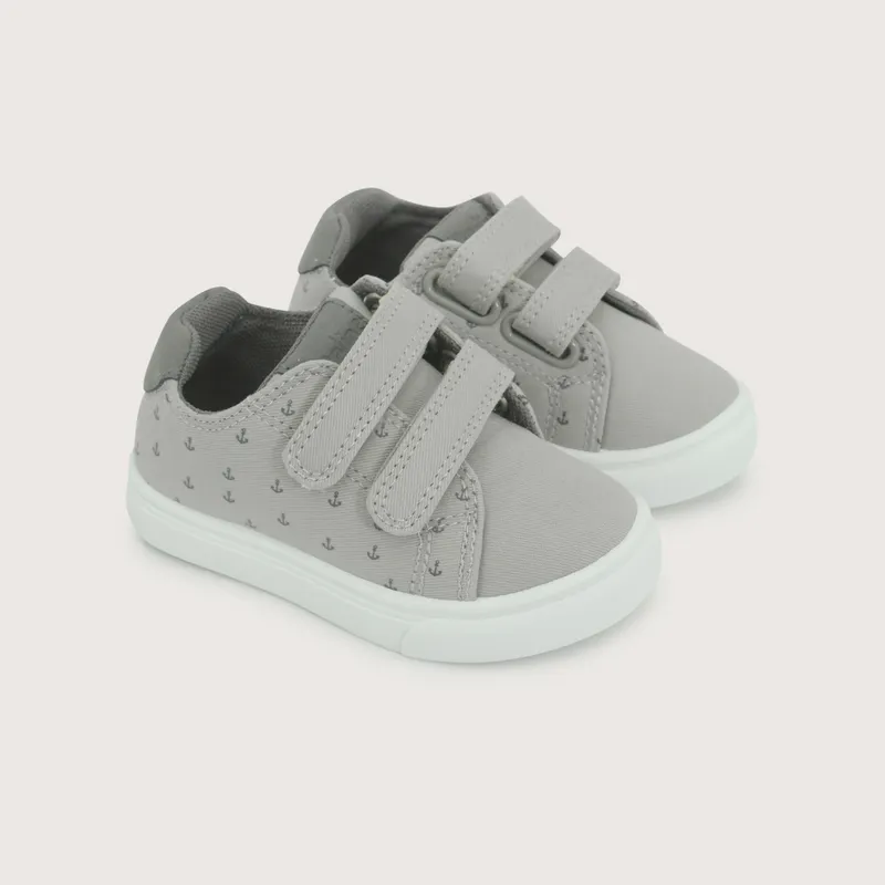 OPALINE - Zapatilla gris de niño