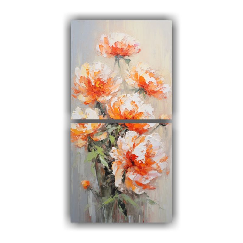 GENERICO - Cuadros Movimiento Tematica A Orange PEONIAS En 20x40 Cm