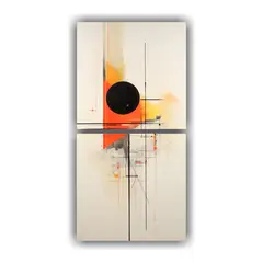 GENERICO - Cuadros Tela Sublimada Abstracto Colorido Para 20x40 Cm
