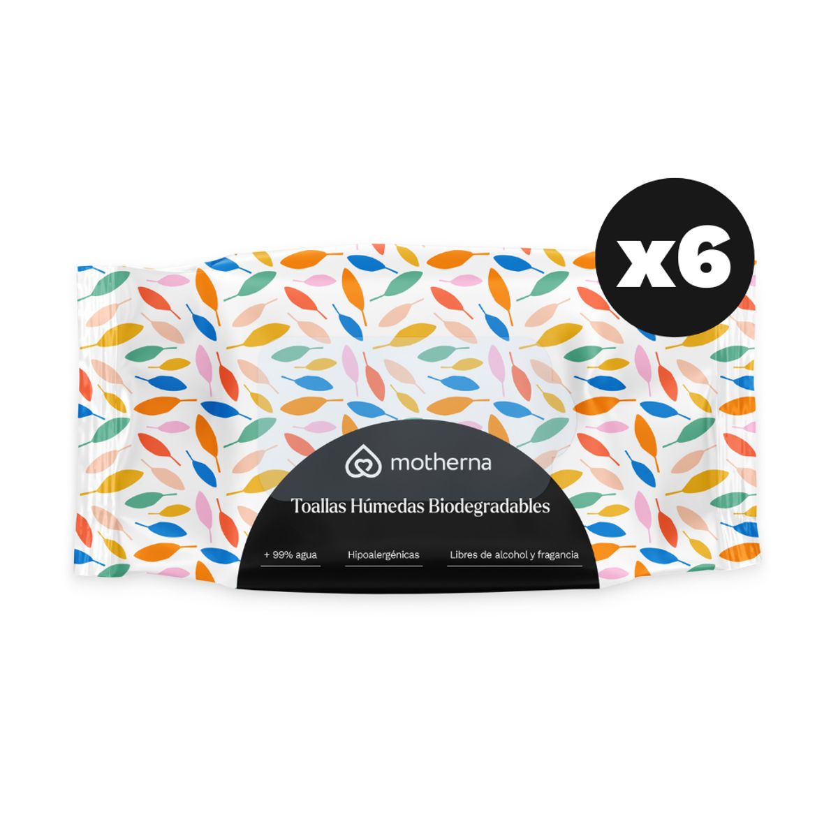 MOTHERNA - Toallitas Húmedas Motherna Caja 6x60 uns Hojas
