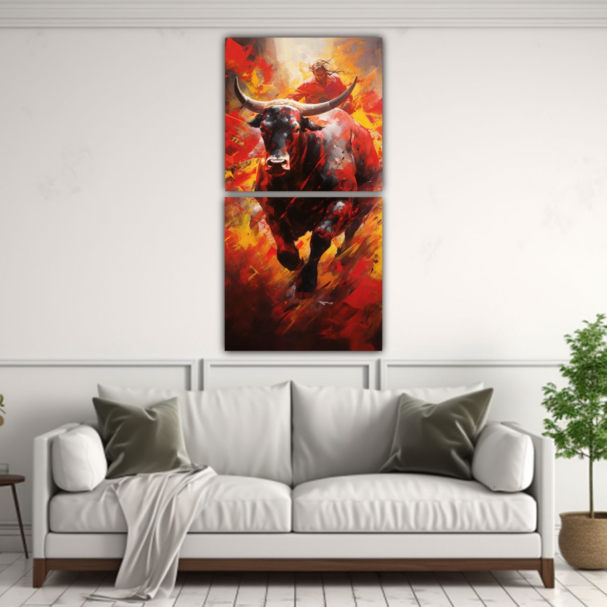 GENERICO - Artes De Pared Impreso Full Color Abstracto En 50x100 Cm