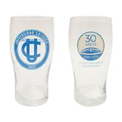 LAV - Set De 4 Vasos De Vidrio 370 Ml Católica