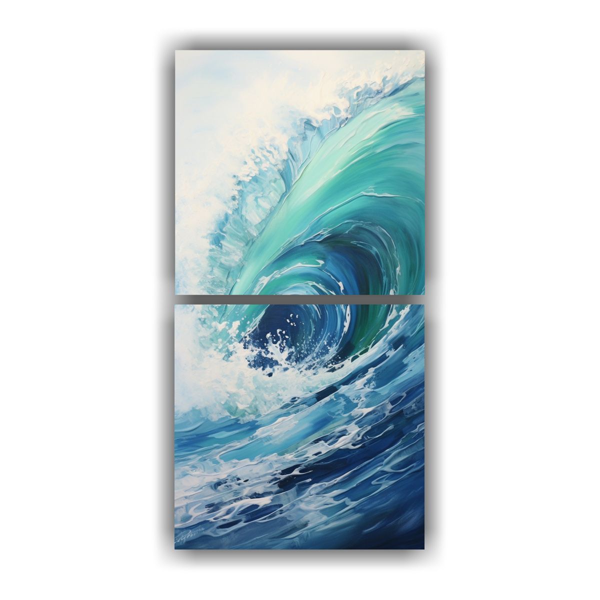 GENERICO - Conjunto De Cuadros Decorativos Esencia Rítmica 60x120 Cm