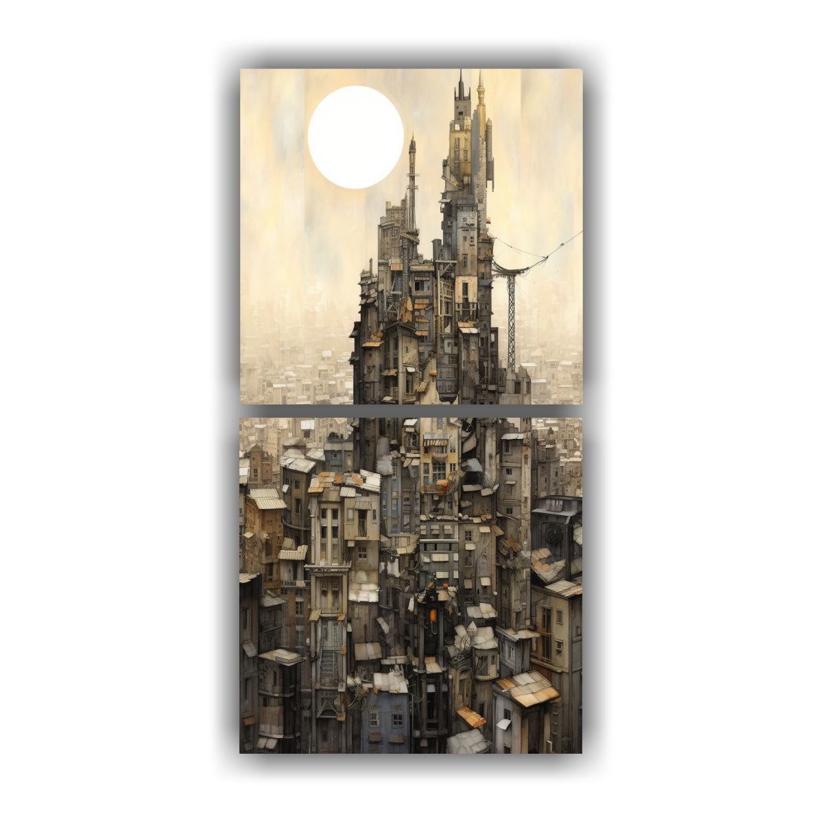 GENERICO - Cuadro Abstracto De La Calma En El Que Se Muestra 30x60 Cm