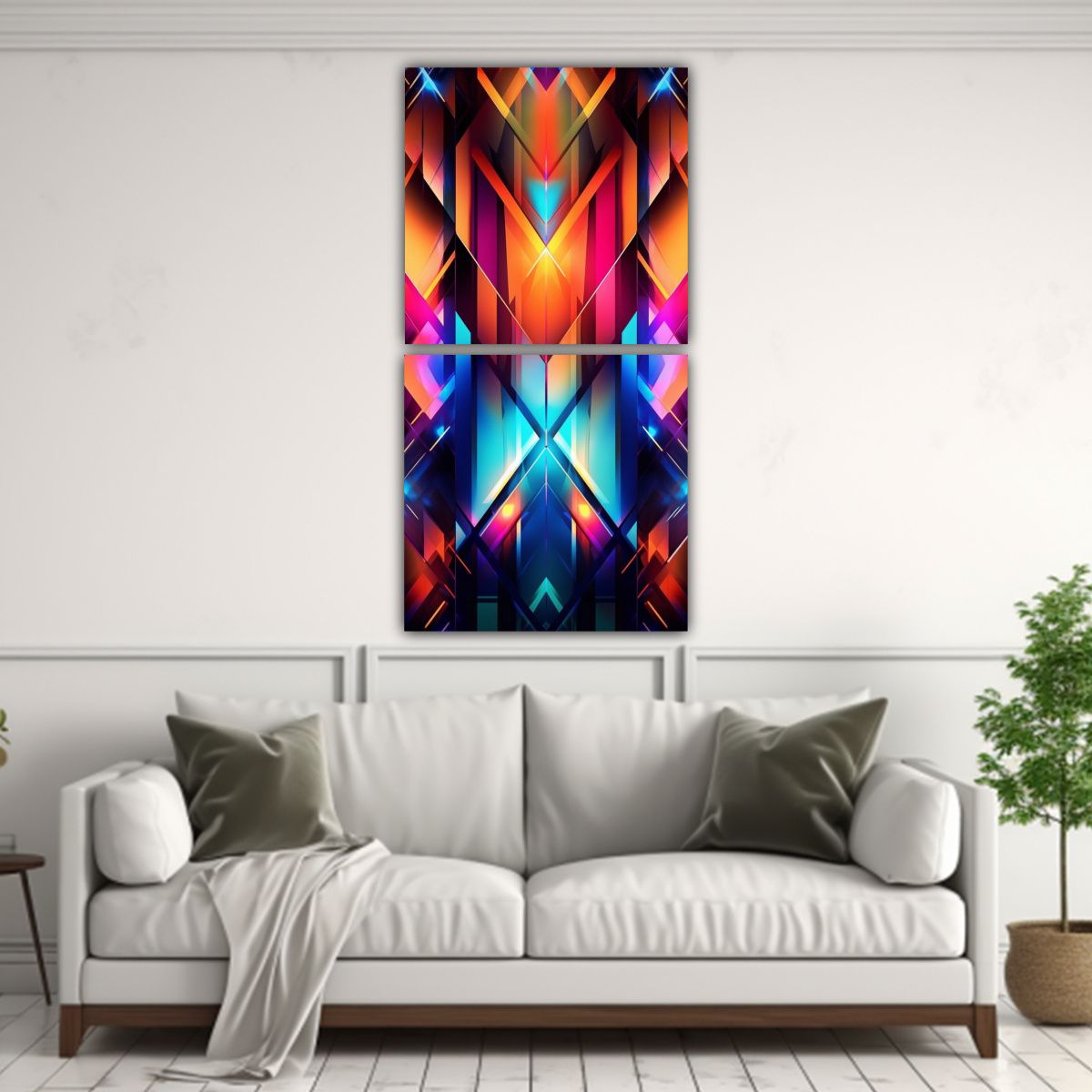 GENERICO - Set De 2 Lienzos Dibujo De Elegancia Para Crear 20x40 Cm