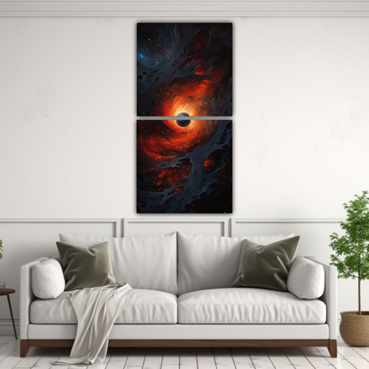 GENERICO - Conjunto 2 Lienzos De Tela Diseño Alegre De La 50x100 Cm