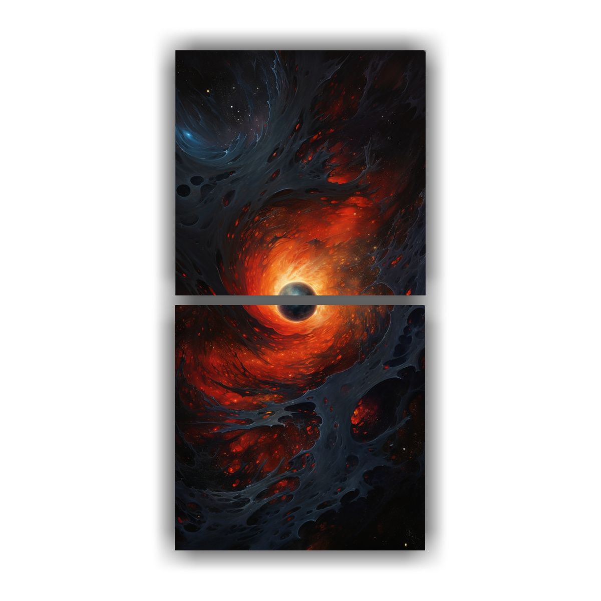 GENERICO - Conjunto 2 Lienzos De Tela Diseño Alegre De La 30x60 Cm