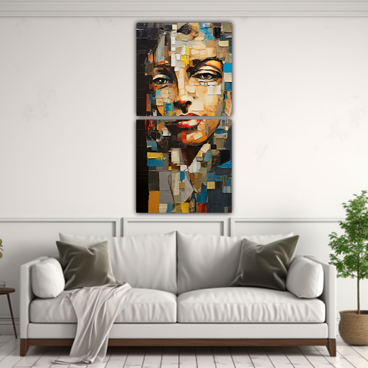 GENERICO - Pinturas Decorativas Dos Artes Elegancia En 40x80 Cm