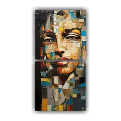 GENERICO - Pinturas Decorativas Dos Artes Elegancia En 20x40 Cm