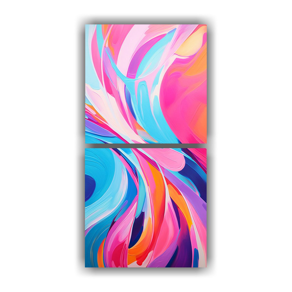 GENERICO - Pinturas Abstractas De Patrones Eléctricos Y 20x40 Cm