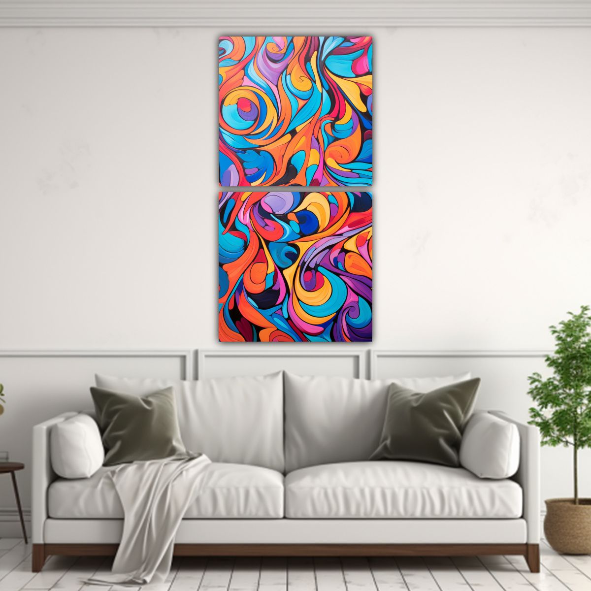 GENERICO - Pinturas Decorativas De Patrones Abstractos En 60x120 Cm