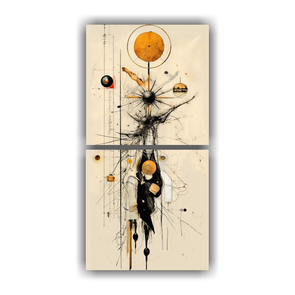 GENERICO - Pinturas Decorativas Minimalistas De Colores 20x40 Cm
