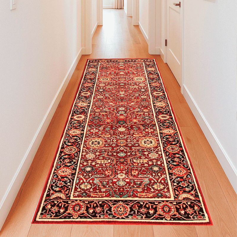 BAZHARS - Alfombra Pasillo 080X240 cm de Lana Kirman Osta 43 48 300 Bazhars