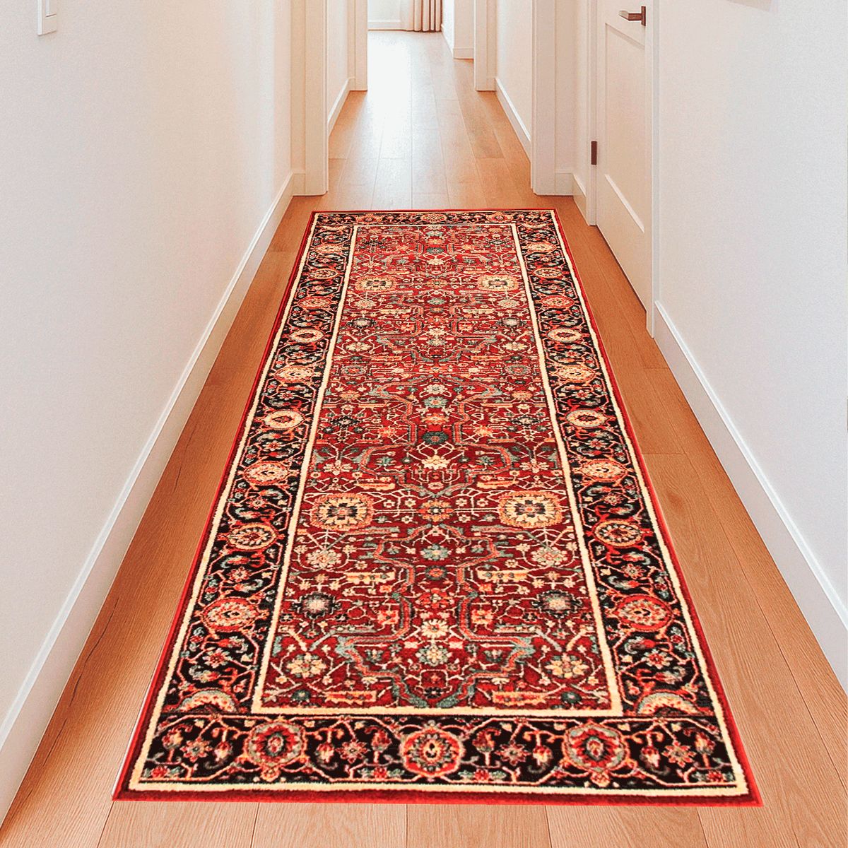 BAZHARS - ALFOMBRA PASILLO BAZHARS 080X240 CM DE LANA KIRMAN  43 48 300