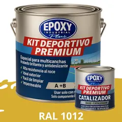 EPOXY - PINTURA ALTO TRÁFICO Deportivo Premium Epóxica 2K Plus 1G RAL 1012