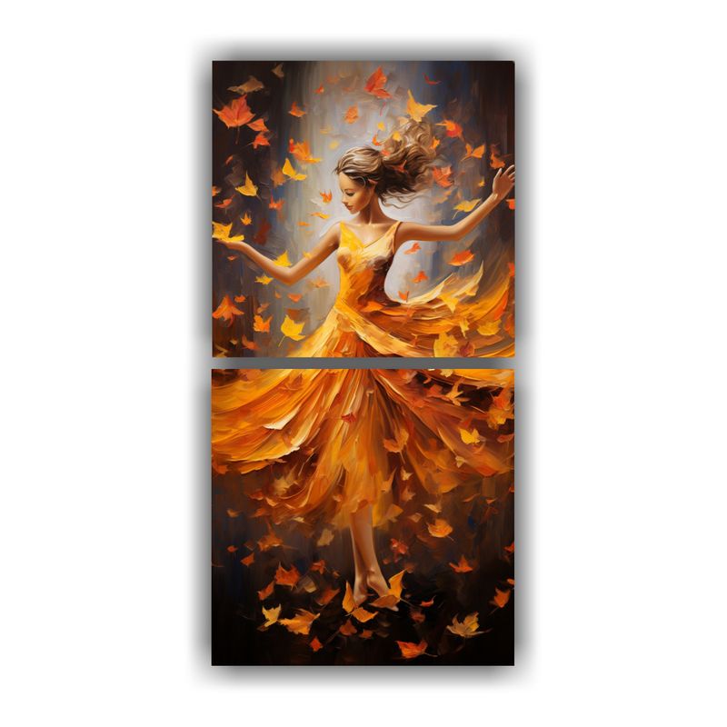 GENERICO - Cuadros Movimiento Temática Danza Abstracta 50x100 Cm
