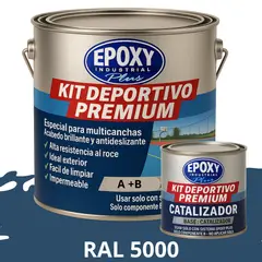 EPOXY - PINTURA ALTO TRÁFICO Deportivo Premium Epóxica 2K Plus 1G RAL 5000