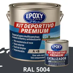 EPOXY - PINTURA ALTO TRÁFICO Deportivo Premium Epóxica 2K Plus 1G RAL 5004