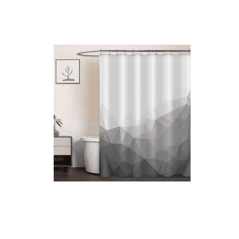 CARIBEE - Cortina Ducha Baño 180x180 Elegante Gris