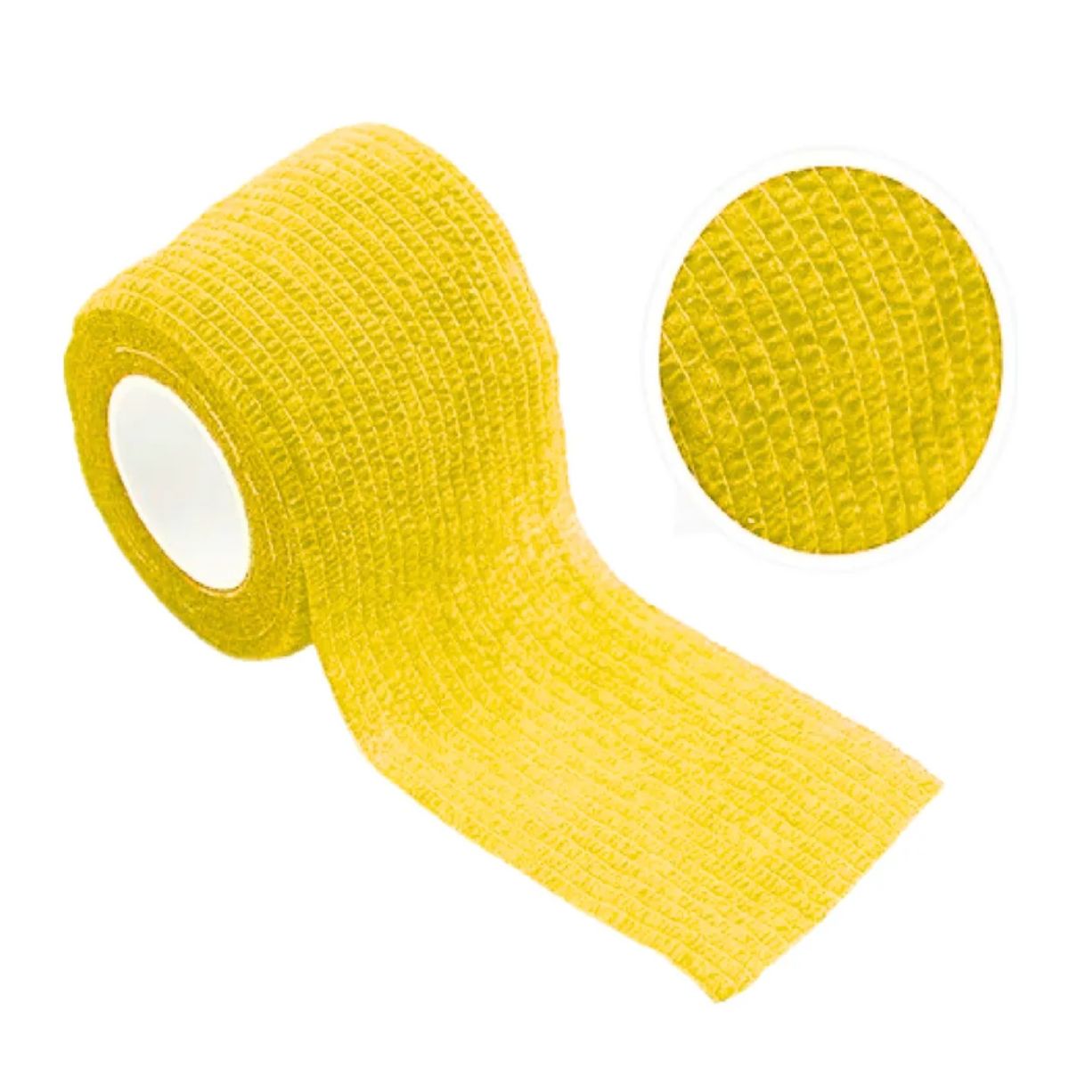 GENERICO - Pack X 12 Venda Coban Cinta Para Vendaje Deportes 10cmx4,5m Amarillo